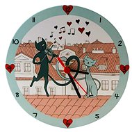 Home Elements Clock Cats in the City 20 cm - Wall Clock