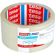 Tesa - Baliaca páska BASIC, transparentná, 50 m : 48 mm - Lepiaca páska