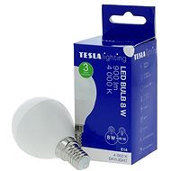 TESLA LED žiarovka miniglobe BULB E14, 8 W, denná biela - LED žiarovka