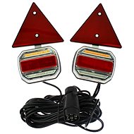 TT Technology magnetic trailer tail lights with triangles and a 7.5m cable - Vehicle Lights