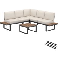 TecTake Eliar, 4-piece, with aluminium frame - Garden Furniture