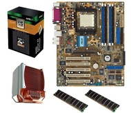 Sada HI-TECH UPGRADE AMD A64 3500+ BOX + ASUS A8V DELUXE + WiFi + 2x 512MB DDR 500MHz PC4000 A-DATA  - -