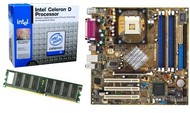 Sada OFFICE UPGRADE II INTEL CELERON D 330 2.5GHz BOX + ASUS P4P800-VM + 512MB DDR 400MHz A-DATA - -