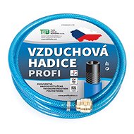 TUBI Air hose blue transparent with end caps 13x19 mm, 15 m - Airline
