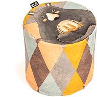 Tuli Otto removable cover - pattern love is in the bear - Ottoman