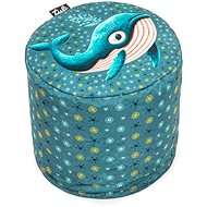 Tuli Otto removable cover - pattern gerda blue - Ottoman