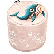 Tuli Otto removable cover - pattern gerda beige - Ottoman