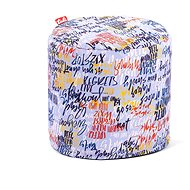 Tuli Otto removable cover - graffiti pattern blue - Ottoman