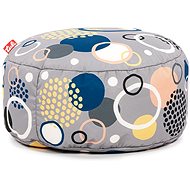 Tuli Puf non-removable cover - pattern circle grey - Ottoman