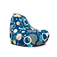 Tuli Relax removable cover - pattern circle blue - Bean Bag