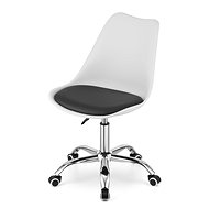 Textilomanie Pansy, white-black - Office Chair