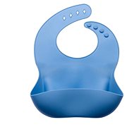 Take it shop silicone with pocket light blue - Bib