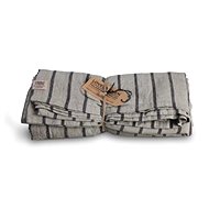 Lovely Linen Table Runner Misty Stripe Black 47x150 - Placemat
