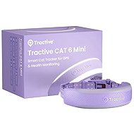 Tractive CAT 6 Mini GPS Tracker for Cats with Health Monitor and Collar, Lavender - Pet GPS Tracker