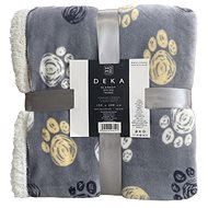 Home Elements deka mikroflanel s beránkem 150 × 200 tlapky - Blanket