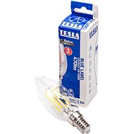 TESLA LED FILAMENT RETRO Candle E14, 4W, 470lm, 4000K Daylight White - LED Bulb