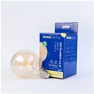 Tesla - LED bulb GLOBE G95 VINTAGE, E27, 4,2W, 230V, 380lm, 2400K, 360deg, gold - LED Bulb