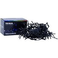 Tesla - decorative chain, coloured RGYB, 160LED, 8m + 5m cable, 230V, remote control with 8 function - Light Chain