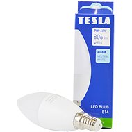 Tesla - LED bulb CANDLE candle, E14, 7W, 230V, 806lm, 25 000h, 4000K daylight white, 180st - LED Bulb