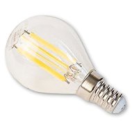 Tesla Miniglobe FILAMENT RETRO E14, 4W, 230V, 470lm, 25 000h, 4000K daylight white, 360°, clear - LED Bulb