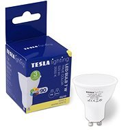 Tesla - LED Bulb GU10, 7W, 230V, 520lm, 25 000h, 3000K Warm White, 110st CRI90 - LED Bulb