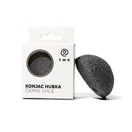 Konjac skin cleansing sponge with black charcoal - Makeup Remover Pads