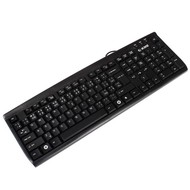KME Keyboard KB-2201-b black - PS/2 - Keyboard