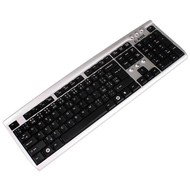 KME Keyboard KB-2201-s silver-black - PS/2 - Keyboard