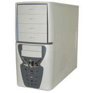 MiddleTower ATX design "Nokia 8310" Grey 300W 4x5.25"+2x3.5"+5xHDD - PC Case