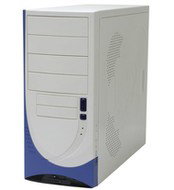 MiddleTower ATX JNC 826 350W P4, 4x5.25", 2+5x3.5", včetně 2xUSB/ audio portů - PC Case
