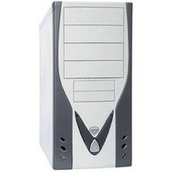 Sweex MiddleTower CL4 bílo-šedý (white-grey), ATX-300W, front USB, LGA Ready - PC Case
