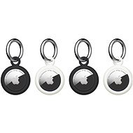 UAG Dot Keychain 4 Pack Black/Marshmallow Apple AirTag - AirTag kulcstartó