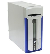 Eurocase MicroTower Q1, mATX 200W, multif. displej, 2x USB, 1x FireWire, 2x Audio - PC Case