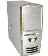 Eurocase MiddleTower 5495 stříbrný (silver), ATX 300W P4, 4x 5.25", 1+2x 3.5", 1x80mm chladič, 2x US - PC Case