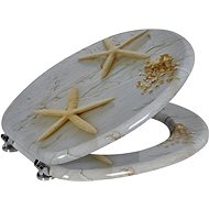 AQUALINE FUNNY Toilet Seat with Starfish Print MDF HY1185 - Toilet Seat