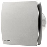 SAPHO LEX axial bathroom fan with timer, duct 100mm, stainless steel LX104 - Bathroom Exhaust Fan