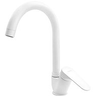 SAPHO CORNELI pedestal basin mixer, height 300mm, white matt CE60/14 - Tap