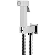 SAPHO Wall-mounted valve with hand-held bidet shower and safety lock, square, chrome DB108 - Tap