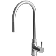 SAPHO DUNA basin mixer with pull-out shower, stainless steel DU015 - Tap