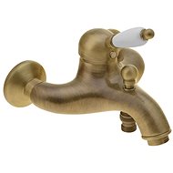 SAPHO KIRKÉ WHITE wall mounted bath mixer, white lever, bronze KI10BB - Tap