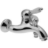 SAPHO KIRKÉ WHITE wall-mounted bath mixer, white lever, chrome KI10BC - Tap