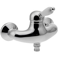 SAPHO KIRKÉ WHITE wall mounted shower mixer, white lever, chrome KI11BC - Tap