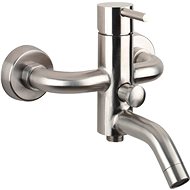 SAPHO MINIMAL wall-mounted bath mixer, stainless steel MI010 - Tap