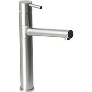 SAPHO MINIMAL single lever basin mixer with straight spout, stainless steel MI016 - Tap