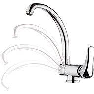SAPHO SALY pedestal basin mixer with hinged tap, chrome SA060 - Tap