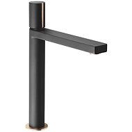 SAPHO KAISA high basin mixer without spout, 235 mm, black/pink gold ZT091 - Tap