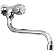 AQUALINE Wall valve 1/2", rotary spout, chrome ZY1812 - Tap