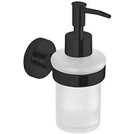 AQUALINE SAMBA soap dispenser 150ml, milk glass, black SB219 - Soap Dispenser