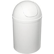 AQUALINE Waste bin, 5l, plastic, white 20309 - Rubbish Bin