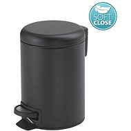 GEDY POTTY waste basket 5l, Soft Close, black mat 330914 - Rubbish Bin
